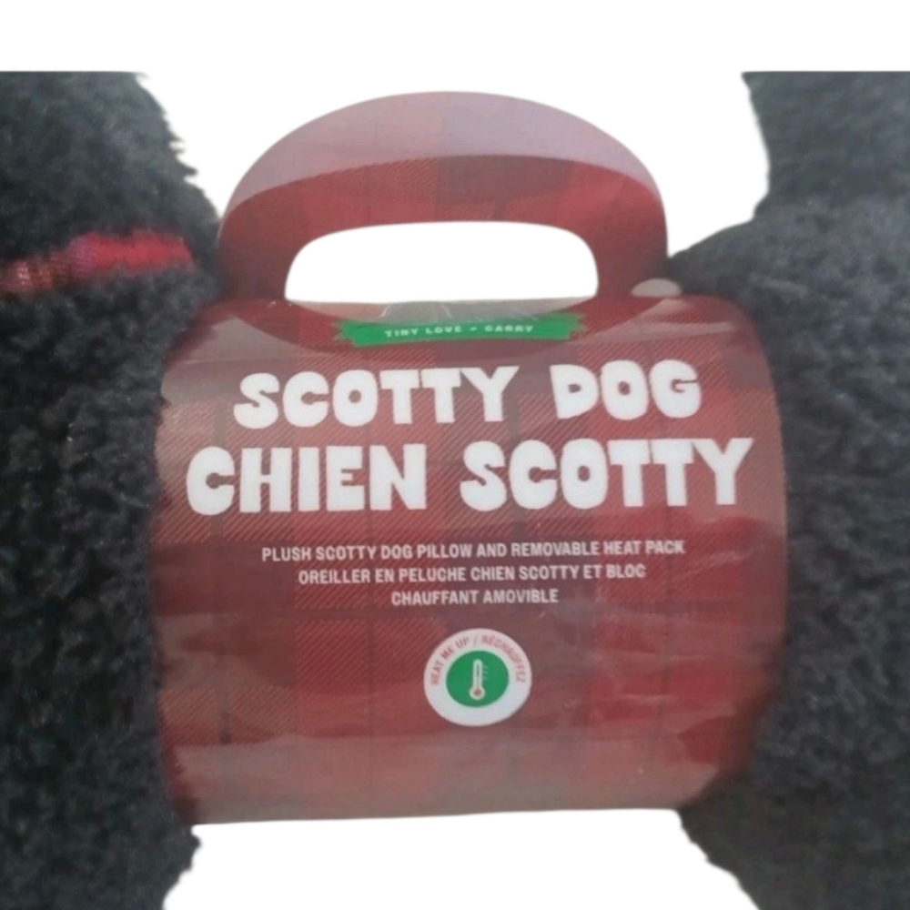 Tiny Love + Carry NEW Black Scotty Terrior Dog Plush Removable Heating Pad - Picture 3 of 6